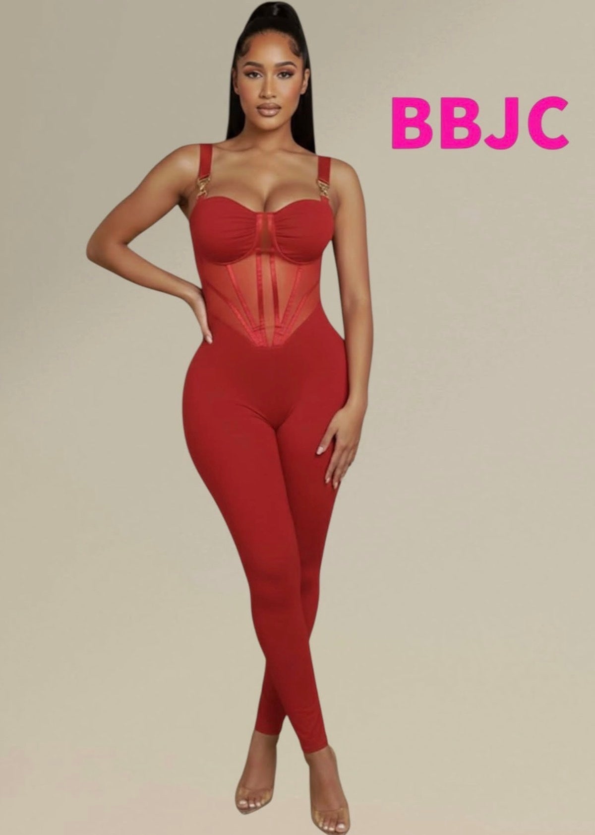 Ruby Red Jumpsuit