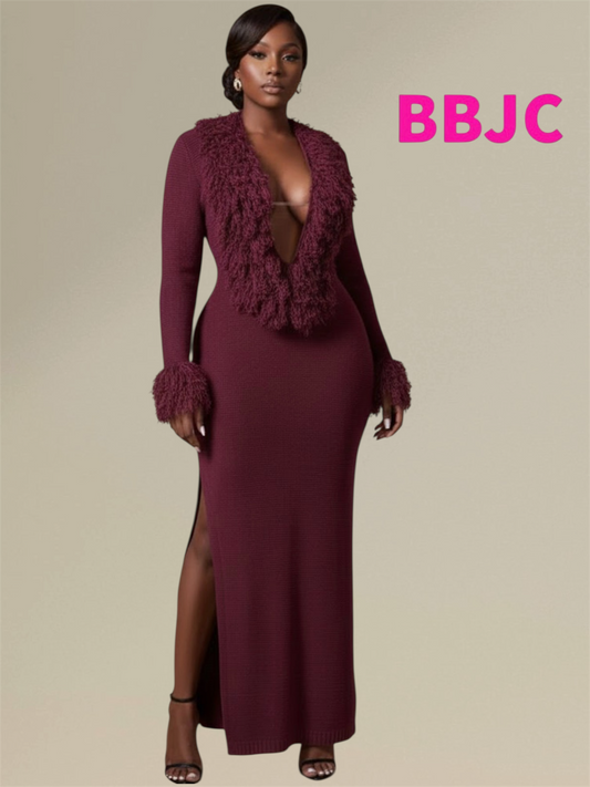 Burgundy Boost Dress