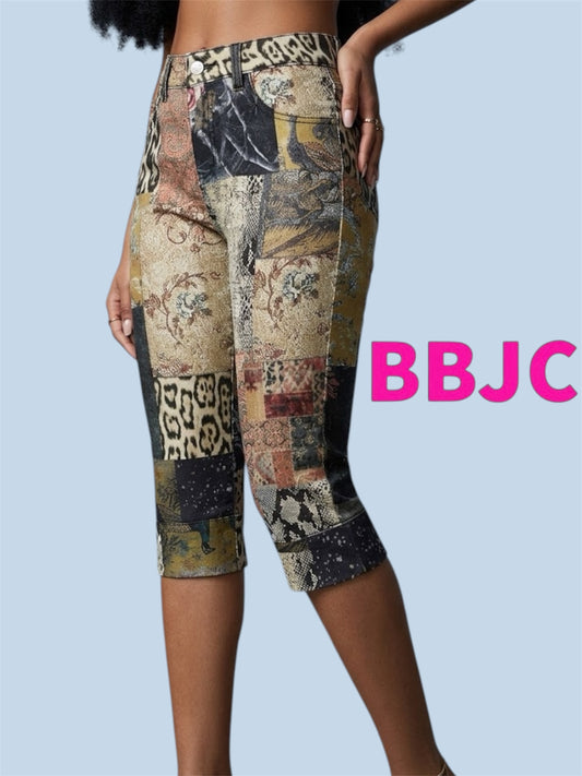 The Mosaic Cropped Trouser
