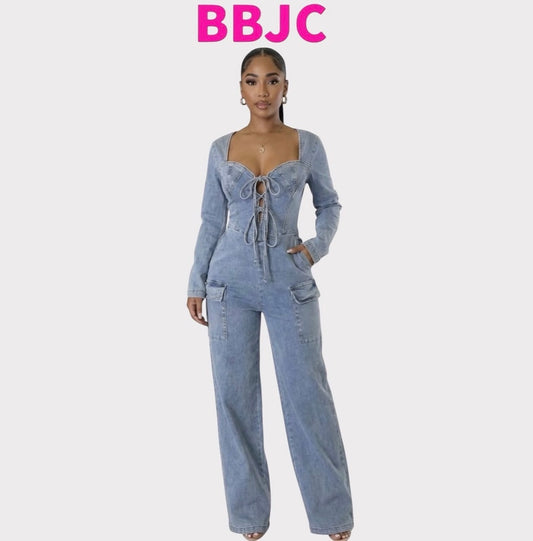 Shy Denim Jumpsuit
