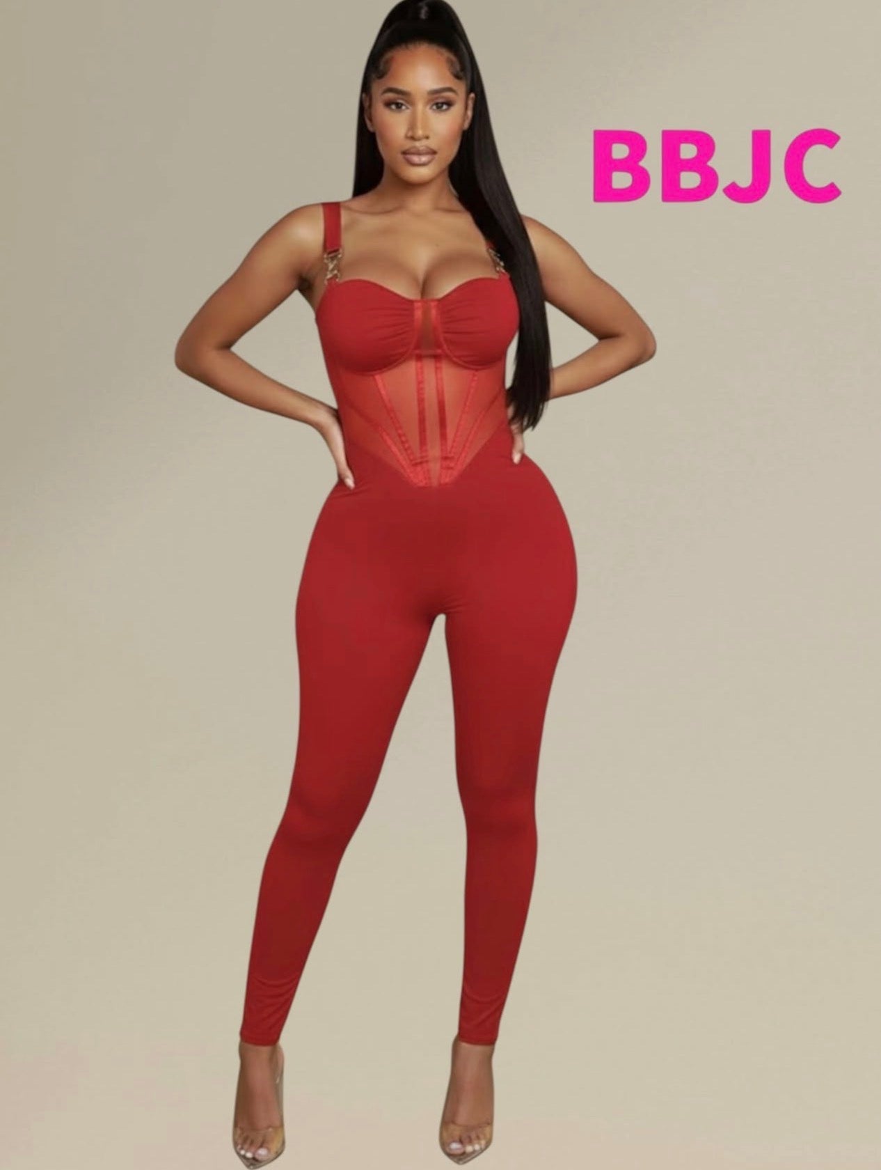 Ruby Red Jumpsuit