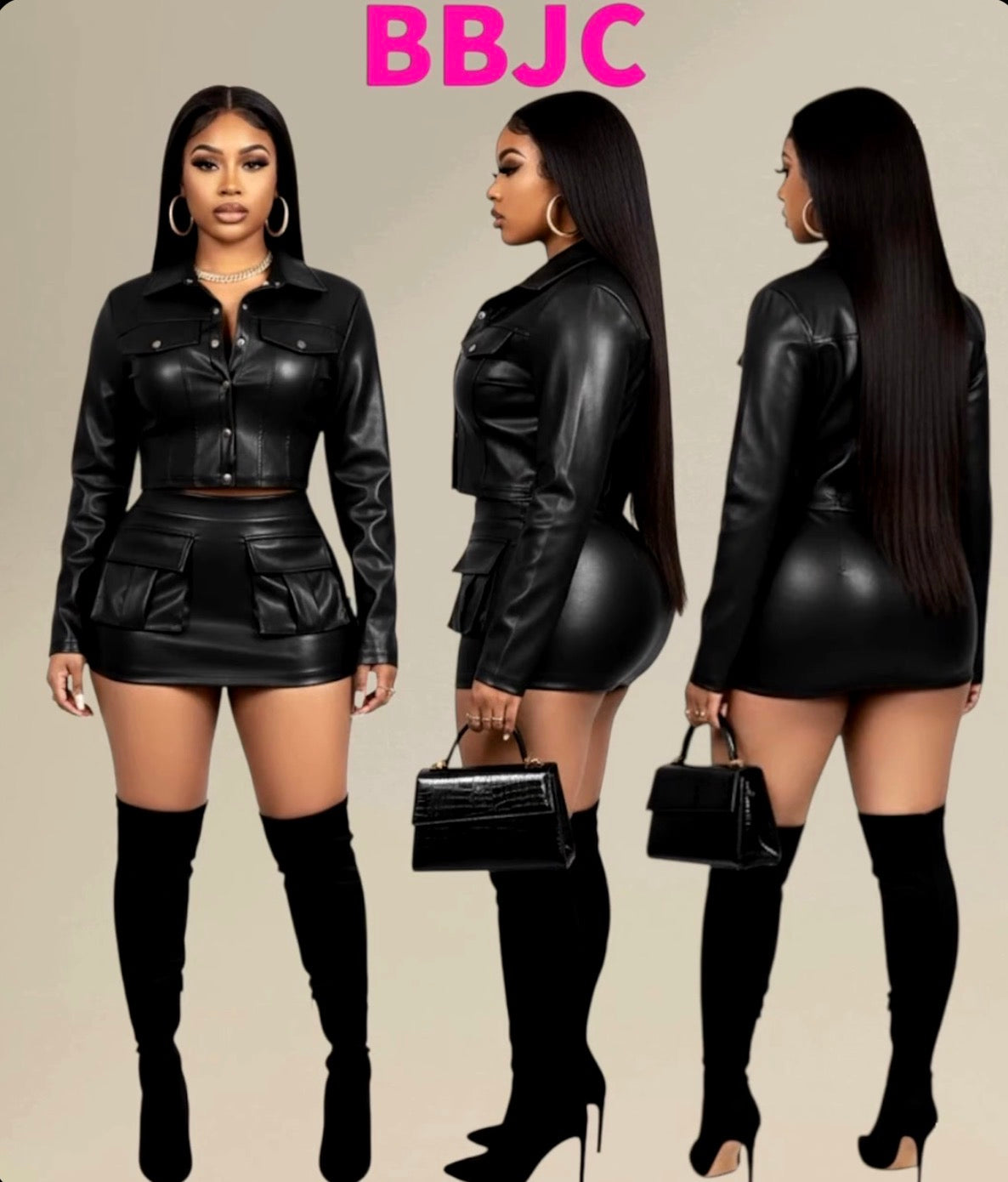 Leather Mini Dress