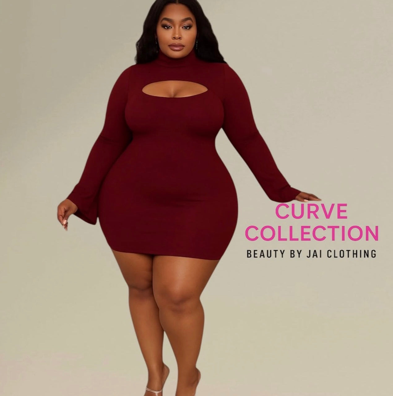 Burg Mini Dress